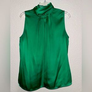 Violet & Claire green satin blouse